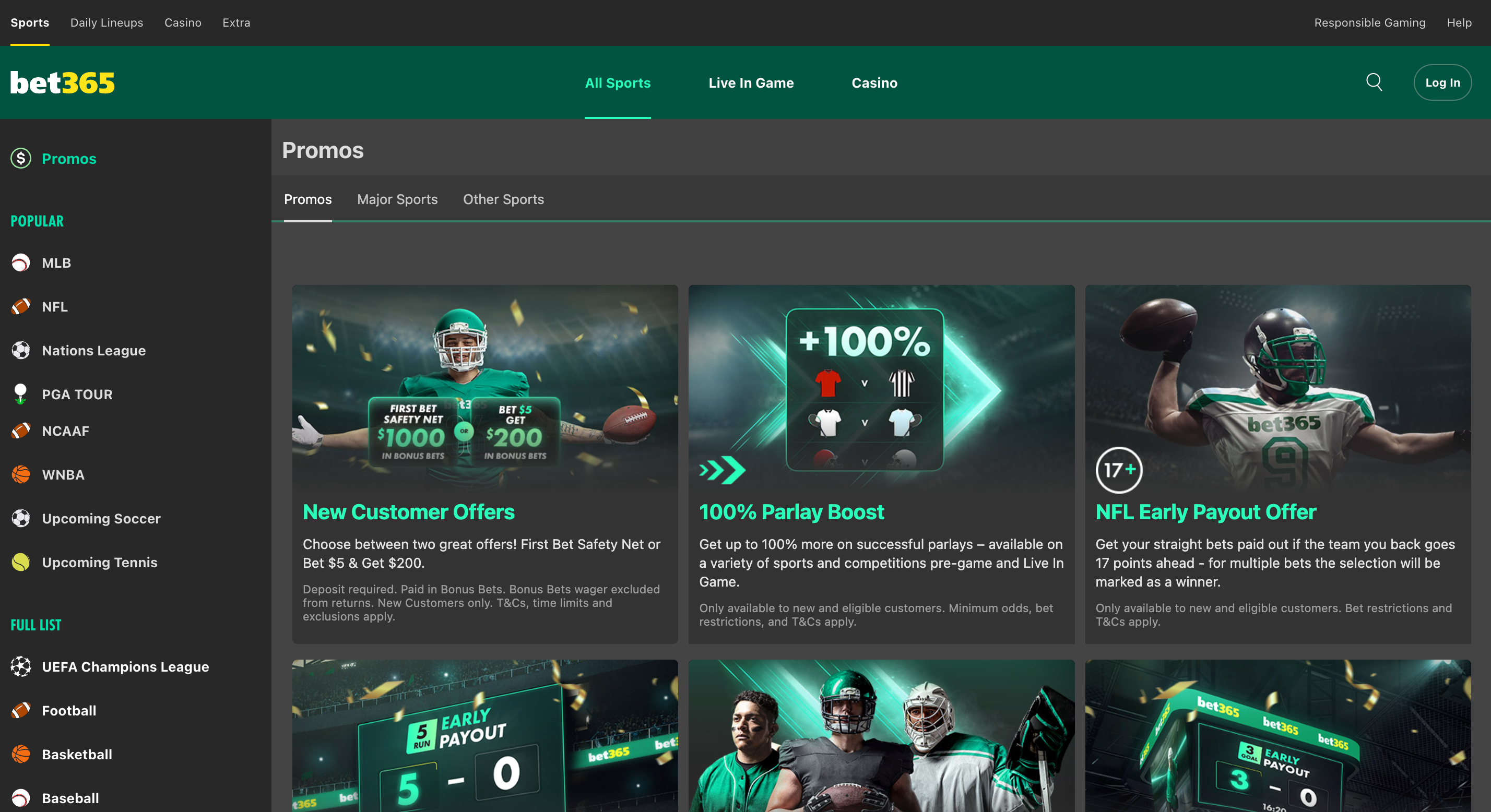 BET365 Bonuses and Promotions&nbsp;